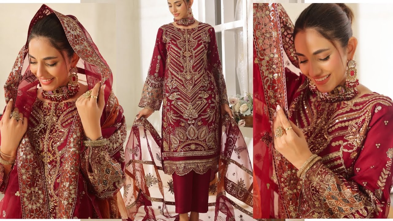 BIN HAMEED – LUXURY EMBROIDERED ORGANZA Stitched COLLECTION