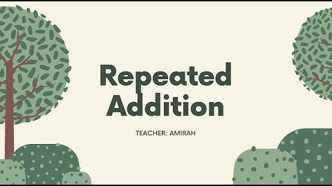 Mathematics Year 1 Repeated Addition