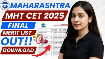 mht cet final merit list 2025 | mht cet merit list 2025 | mht cet final merit list