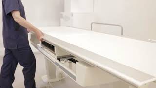 Omnera 500A X-ray System - Easy movement of table top