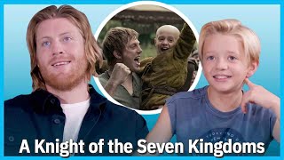A KNIGHT OF THE SEVEN KINGDOMS stars talk meeting George R.R. Martin on set | TV Insider