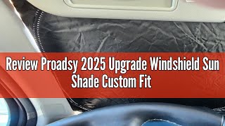 Review Proadsy 2025 Upgrade Windshield Sun Shade Custom Fit 2010-2025 Toyota 4Runner Sunshade 4-Laye