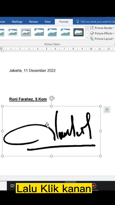 Trik Mudah Membuat Tanda Tangan Asli di Word