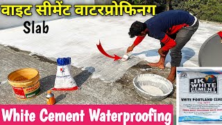 White Cement with Dr Fixit Waterproof | Roof leakage solution