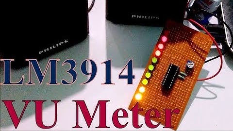 Make your own VU Meter for music syestem using LM3914