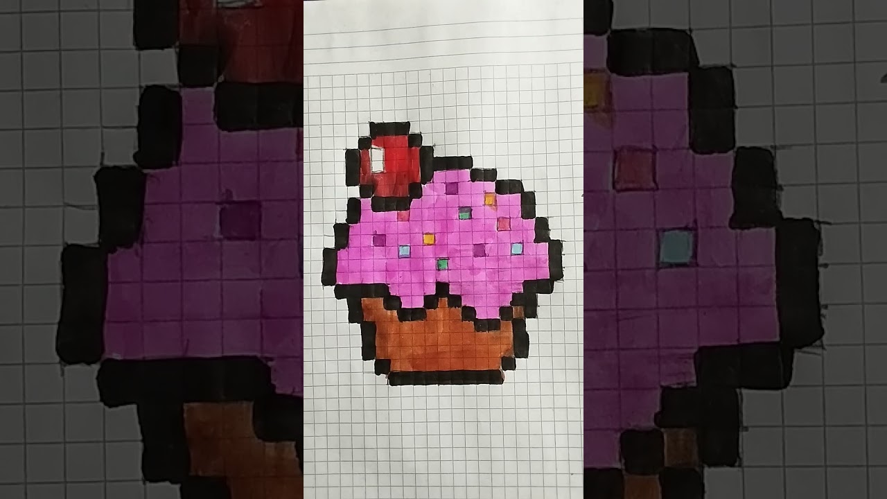 Drawing cake pixel art