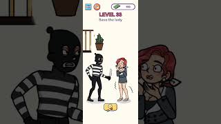 Draw Puzzle Level 33 Save the lady💃🫢 || #fypシ #fypシ゚viral #shorts #dop2 screenshot 2