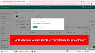 How to Block and Unblock Clients in TPLink Omada Cloud Controller screenshot 4