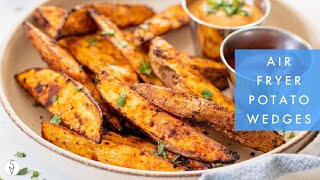 Air Fryer Potato Wedge Recipe | This Savory Vegan