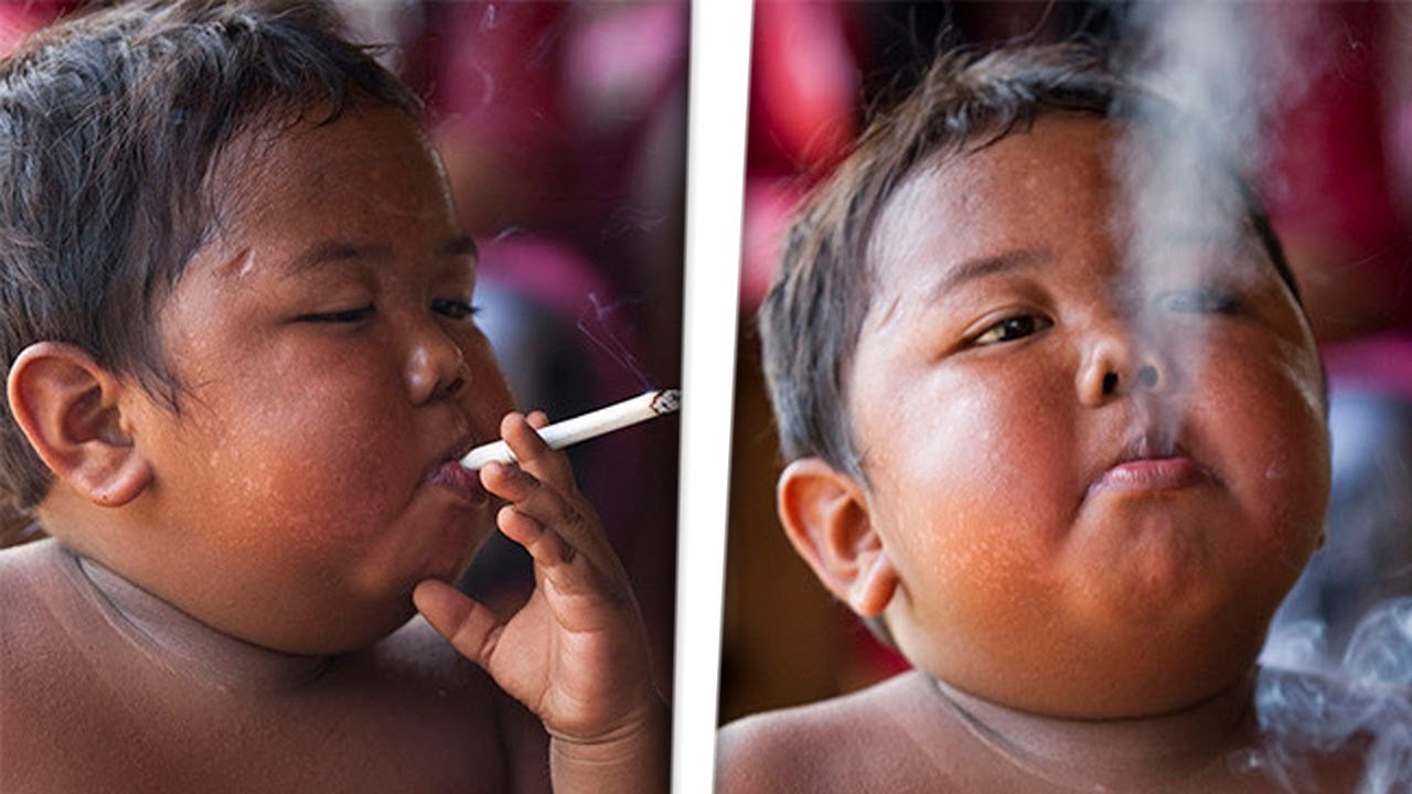 Reaparece el niño que fumaba 40 cigarrillos al día y sorprende