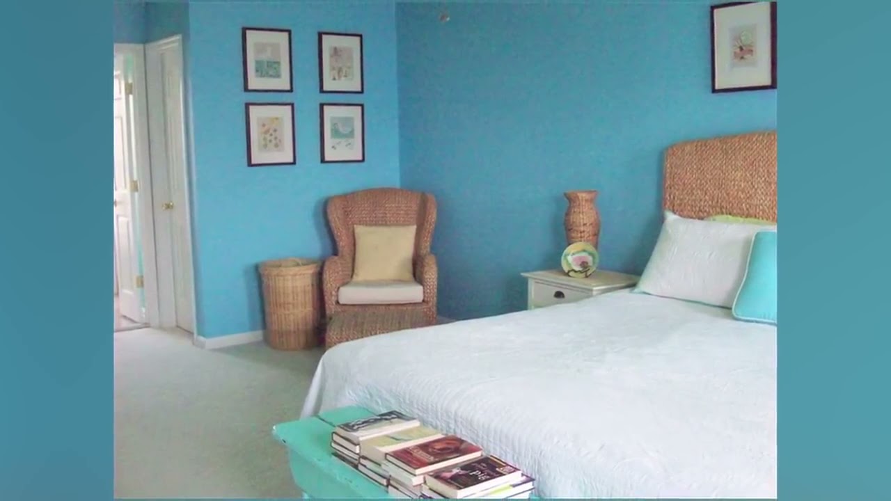 Небесно голубой цвет в интерьере