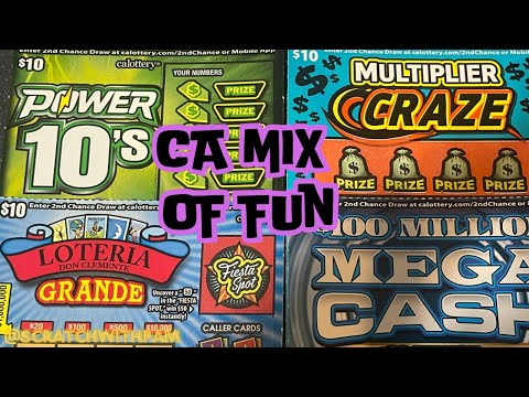 CA ⭐️Mix‼️ #lottery #scratchofftickets #californiascratchers #scratchers #swp #scratch