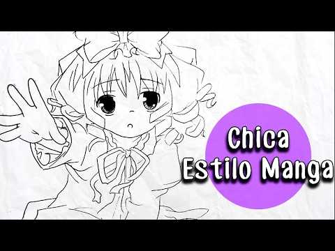 Dibujando Estilo Manga ✍🏽✨ Pequeña con Cabello Ondulado