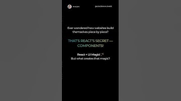✨ React = UI Magic! ✨Think of components as LEGO blocks #coding #programming #frontend