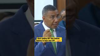 Mark Golding Take Andrew Holness To Court For Paula Llewellyn  #paulallewellyn #andrewholness