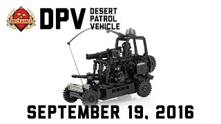 Desert Patrol Navy SEAL special forces vehicle made with real LEGO® bricks