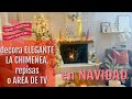 IDEAS PARA DECORAR ELEGANTE UNA CHIMENEA EN NAVIDAD 🎄RECICLANDO ARBOLITOS NAVIDEÑOS !