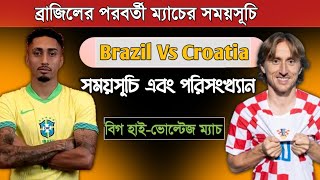 ব্রাজিলের পরবর্তী ম্যাচের সময়সূচি দেখুন | Brazil Next Match Schedule | Brazil Vs Croatia 2026