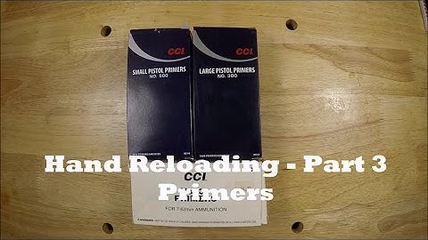 Getting Into Reloading Part 3 - Primers