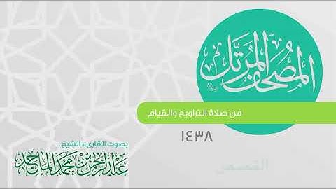 سورة القصص القارئ عبدالرحمن الماجد