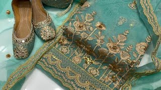 New Fancy Collection 2K23 Ll 6Pc Dress Ll Bangals Khussa And Paoch Gift Ll