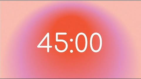 Red Aura 45 Minute Timer