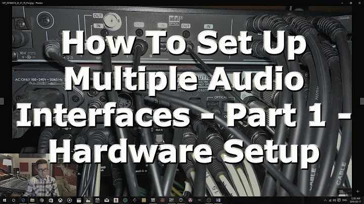 How To Set Up Multiple Audio Interfaces - Part 1 - Hardware Setup