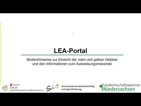 Bedienung des LEA-Portals