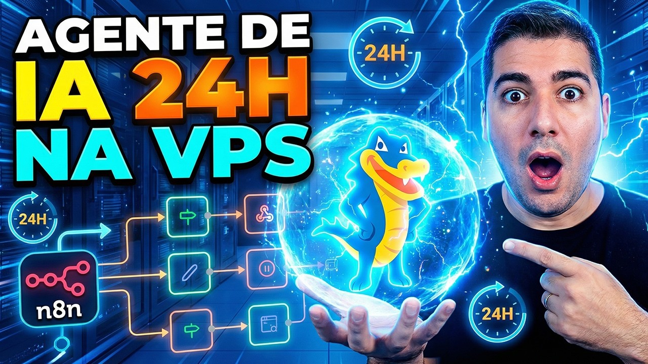 Como Criar um Agente de IA rodando 24 horas na VPS da HostGator - YouTube