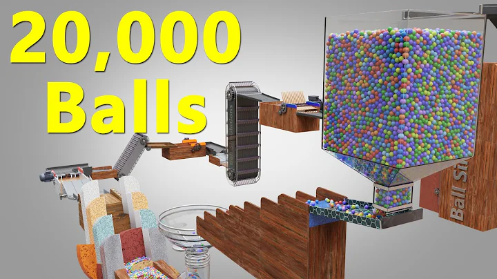 20,000 Colorful Balls Marble Run Loop animation V27