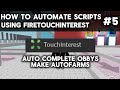 HOW TO AUTOMATE SCRIPTS USING FIRETOUCHINTEREST IN ROBLOX - Exploiting | 0:44