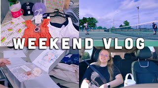 WEEKEND IN MY LIFE VLOG| Bridesmaid Boxes| Marshalls | ALDI |Pickle-ball