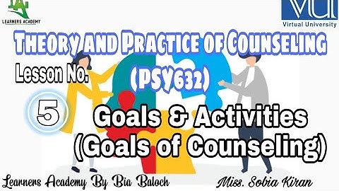 Theory and Practice of Counseling (PSY632) VU Urdu | Lecture No. 5 | Learners Academy By Bia Baloch