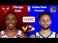 Golden State Warriors vs Chicago Bulls NBA Live Play by Play Scoreboard/ Interga