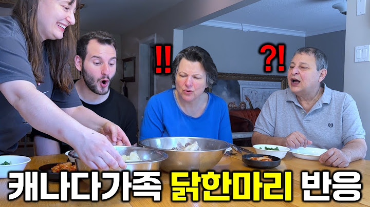 Hot soup on a hot day?! Giving my family Korean chicken noodle soup | Mukbang [SUB]