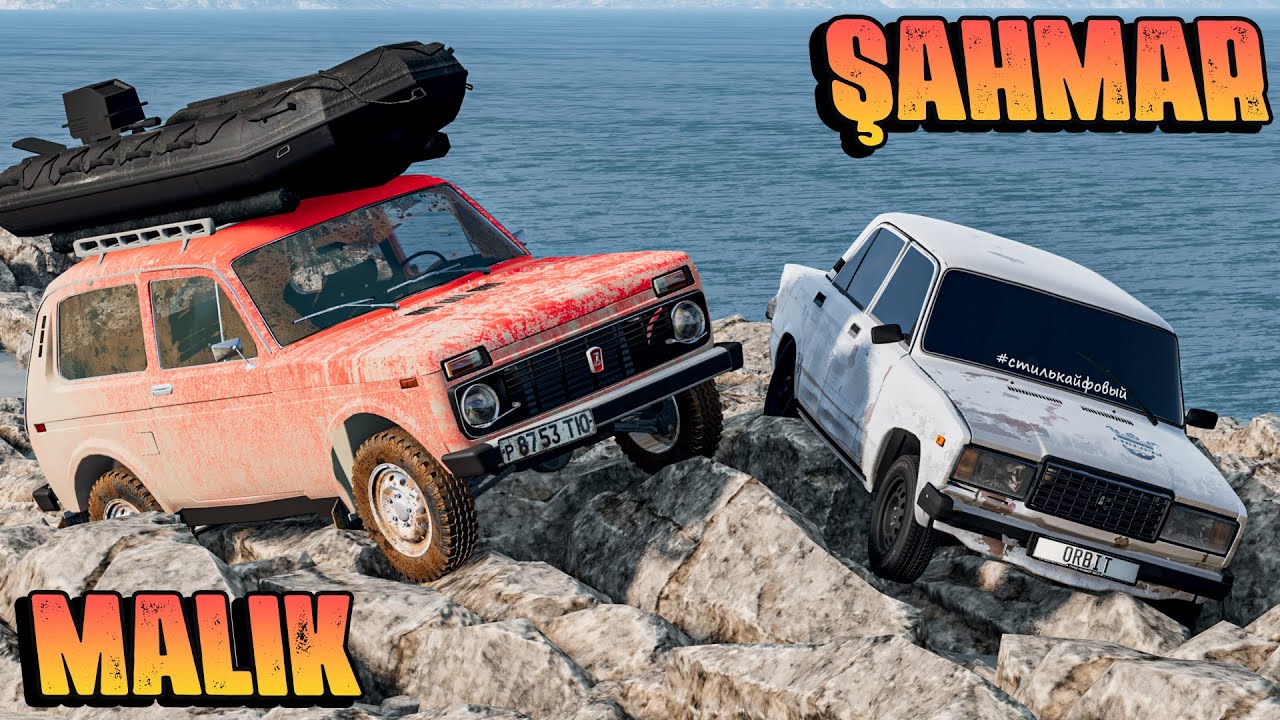 07 ilə Polisdən Qaçmaq (Niva Off-Road) | BeamNG.Drive| Maşın Oyunları #sahmarehmedov @Malikbedelov