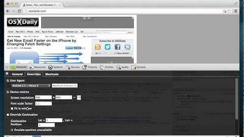 Change the Browser User Agent in Chrome