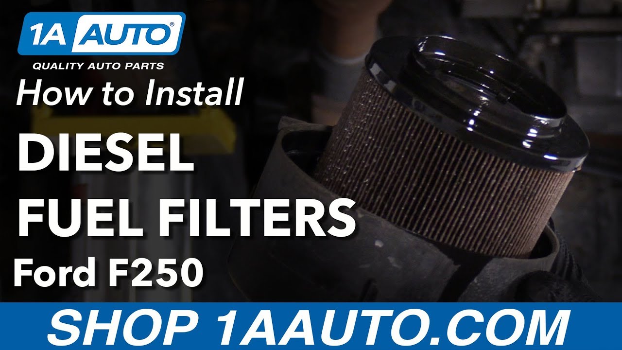 How to Install Fuel Filter 11-16 Ford F250 Diesel - YouTube