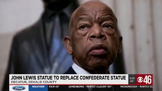DeKalb to replace Confederate obelisk with John Lewis statue
