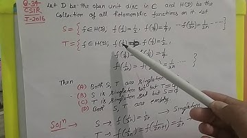 Complex Analysis_June 2016 (Solved Questions no 33, 34, 35), Study Material of CSIR UGC NET Maths