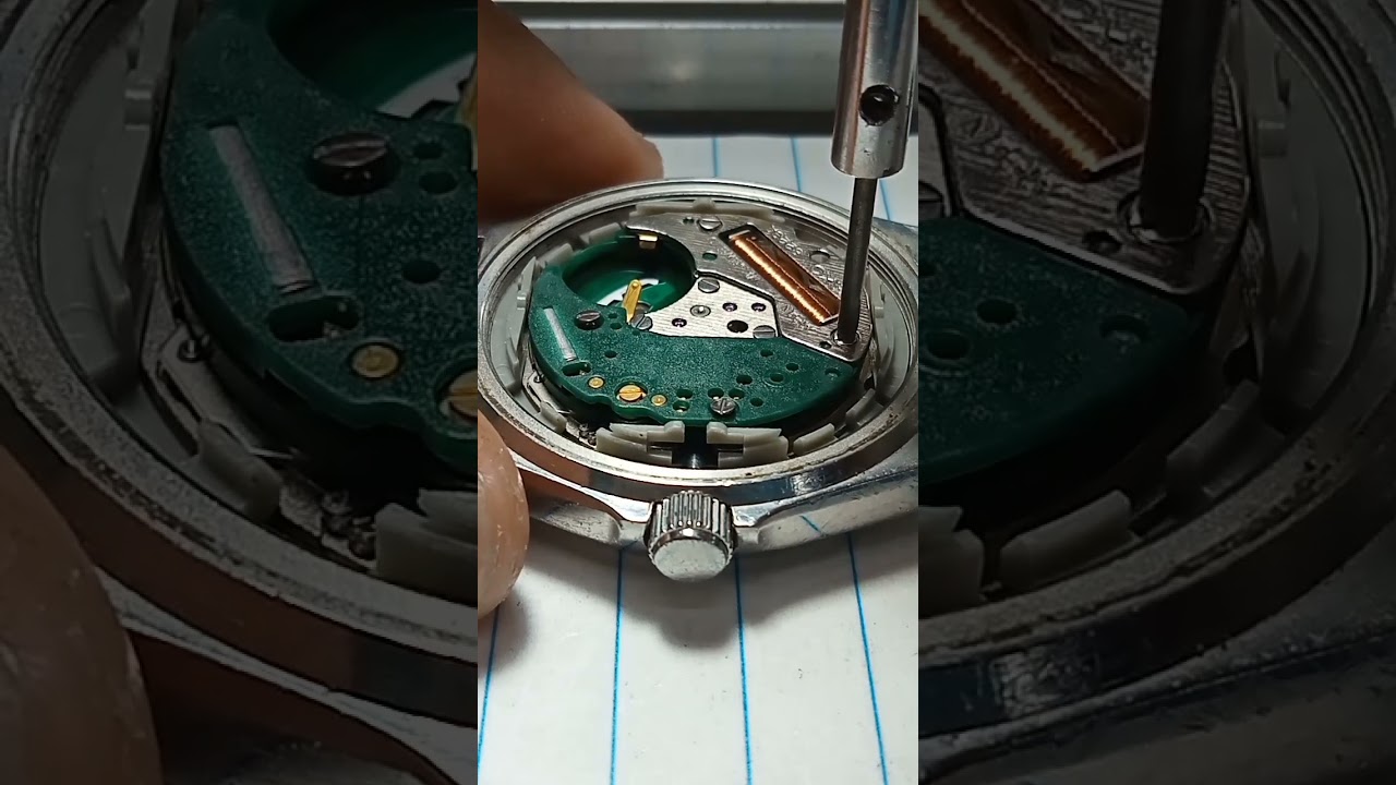 installing Seiko quartz machine old model Seiko vintage watch