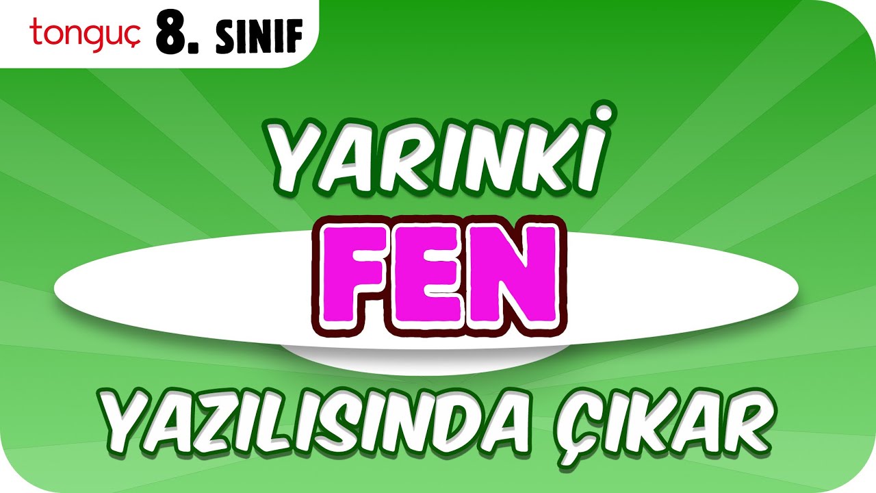 YARINKİ FEN YAZILISINDA ÇIKAR❗ ✍🏻 8.Sınıf 1.Dönem 2.Yazılı #2026