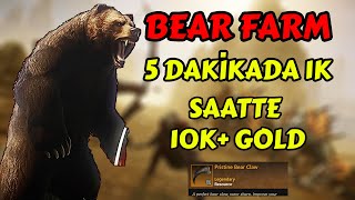 SAATTE 10K+ GOLD KASMAK BEAR CLAW FARM ⚔️NEW WORLD