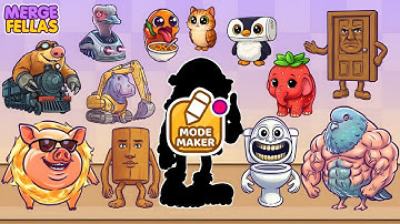 Merge Fellas Italian Xmas Brainrot Maker Mode 12 Gameplay | NEW MODE - Reaching Max Level