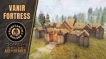Building a Fortress with the New Vanir Cabin Set in Conan Exiles (Speed Build/ NoMods)