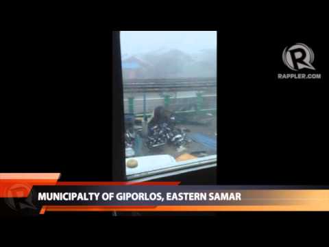 Giporlos, Eastern Samar in ruins after Yolanda