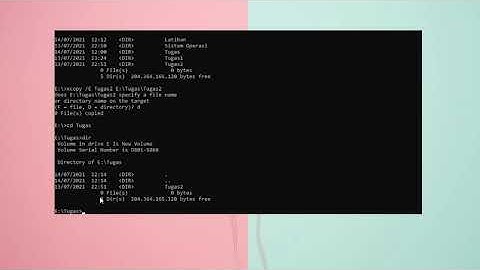 Tutorial Cara Membuat, Menghapus, Menyalin, dan Memindahkan Directori di CMD