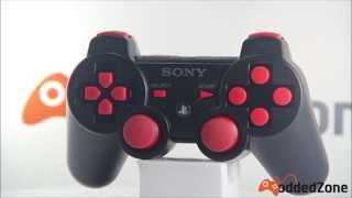 Black/Red PS3 Modded Controller Jitter, Fast Reload, Jump Shot + more for Black Ops2 MW3 COD