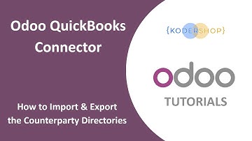 How to Import & Export the Counterparty Directories | Odoo & QuickBooks Desktop Integration