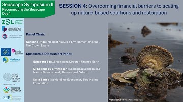 Seascape Symposium II - Session 4: Overcoming financial barriers to upscaling nature-based solutions